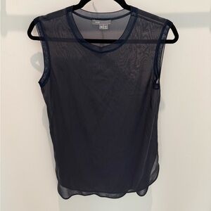 Vince Dark Sheer Tank Top